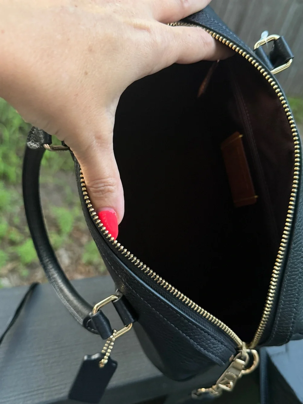Coach compact satchel